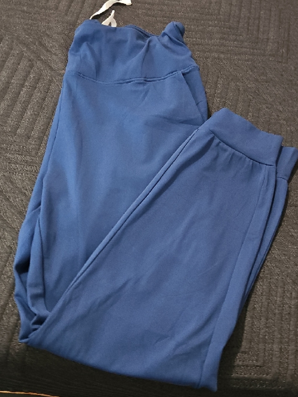 Everyday Blue Drawstring Jogger Pants - Picture 7 of 8